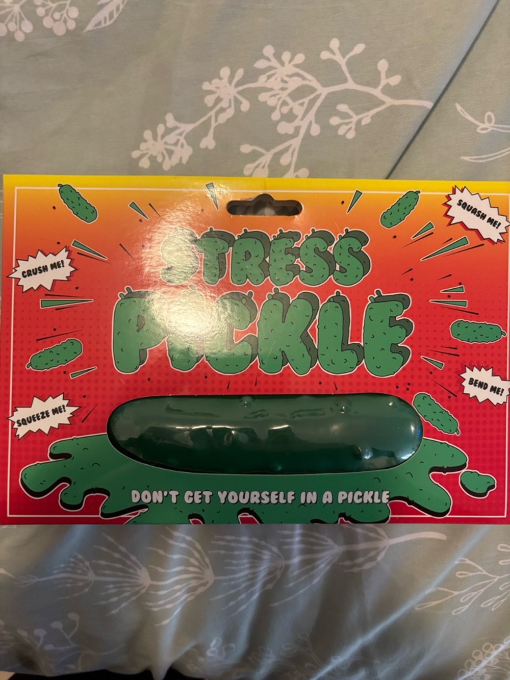 Stress Pickle Squeeze Toy - Green